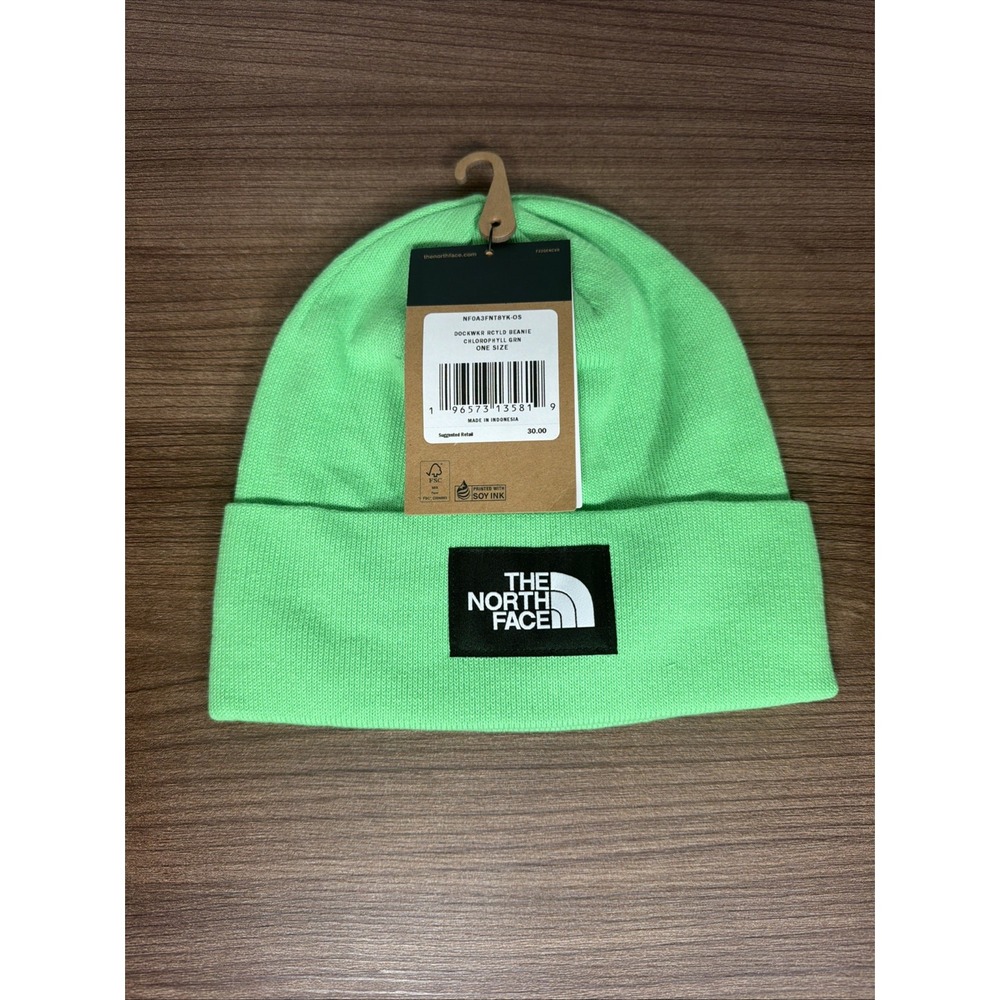 The North Face One Size Beanie Hat One Size Neon Green